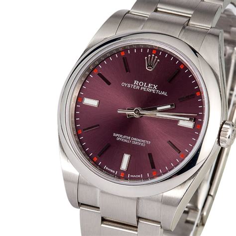 rolex oyster perpetual red grape 39